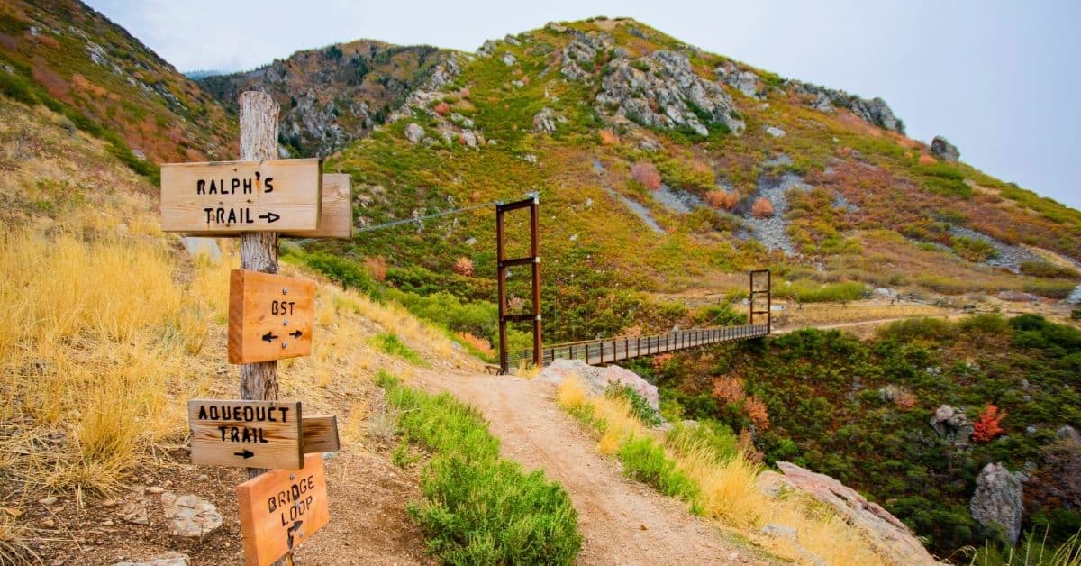 Bear Canyon Suspension Bridge Draper Utah