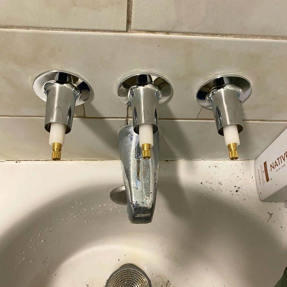 Bathroom plumbing new fixture
