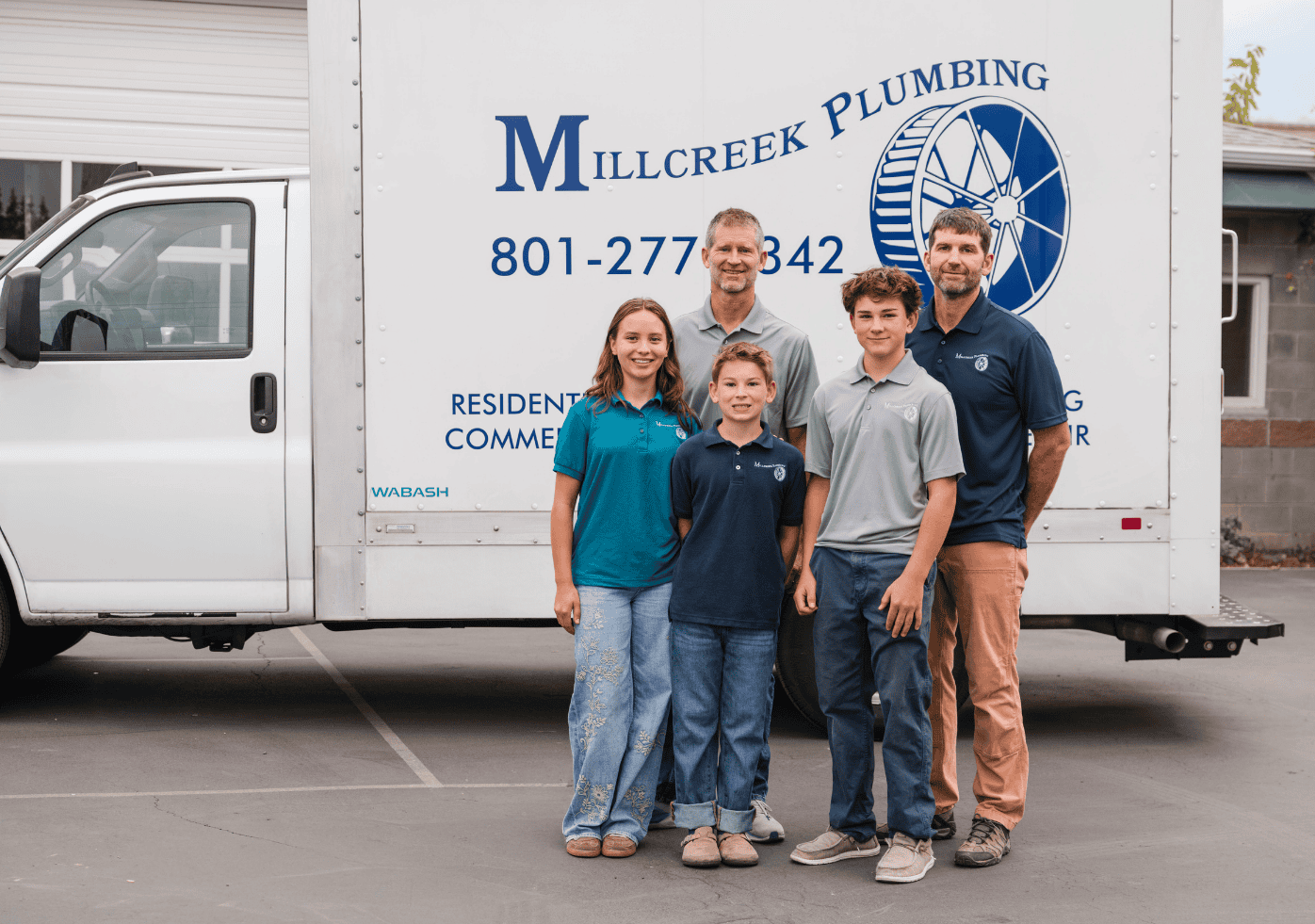 Brothers Jordan and Dan Beesley and Family Millcreek Plumbing