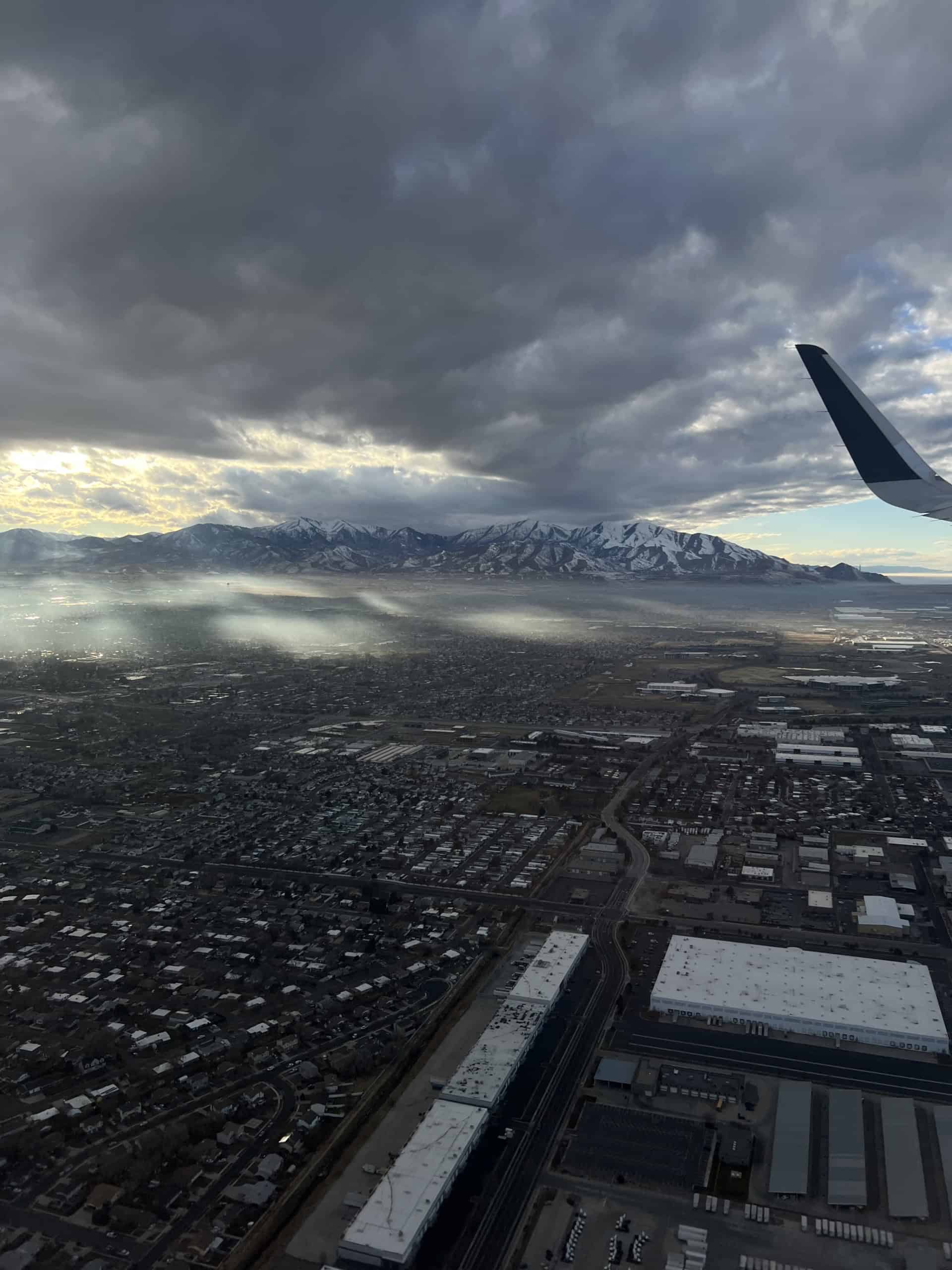 Flying over West Valley City UT