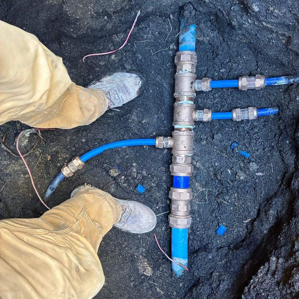 Repair of Main Water Line by Millcreek Plumbing